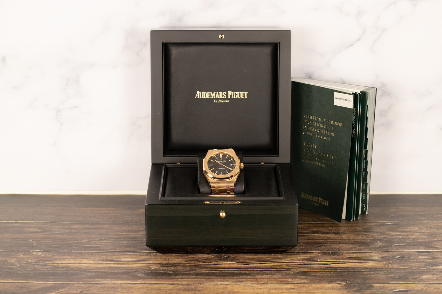 Audemars Piguet 15400OR Royal Oak Black Dial