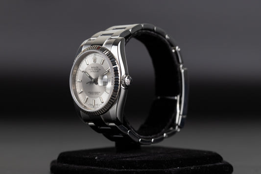 Rolex 116234 Datejust 36 Steel Rare Tuxedo Dial