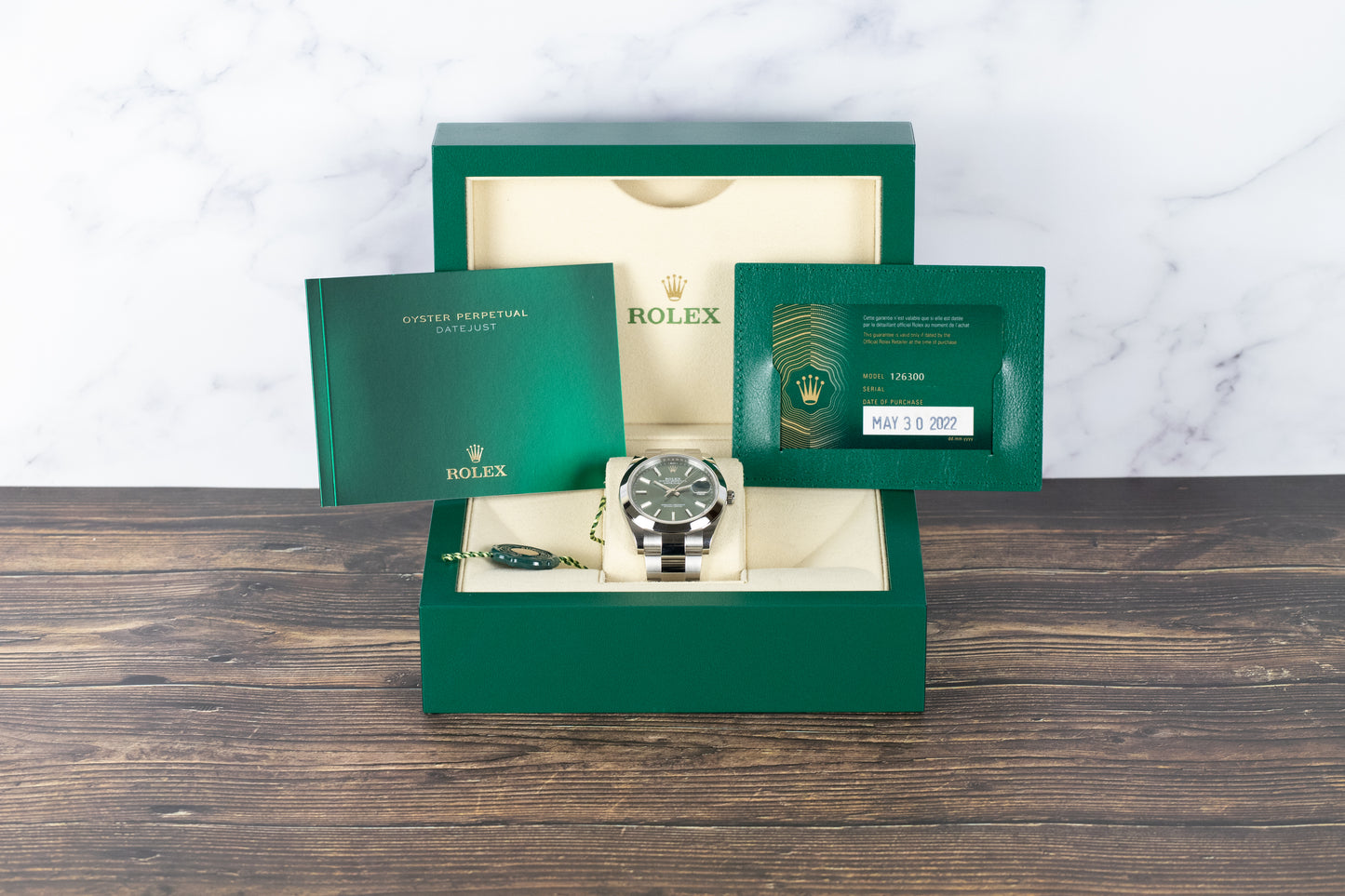 Rolex 126300 Datejust 41 Mint Green Dial
