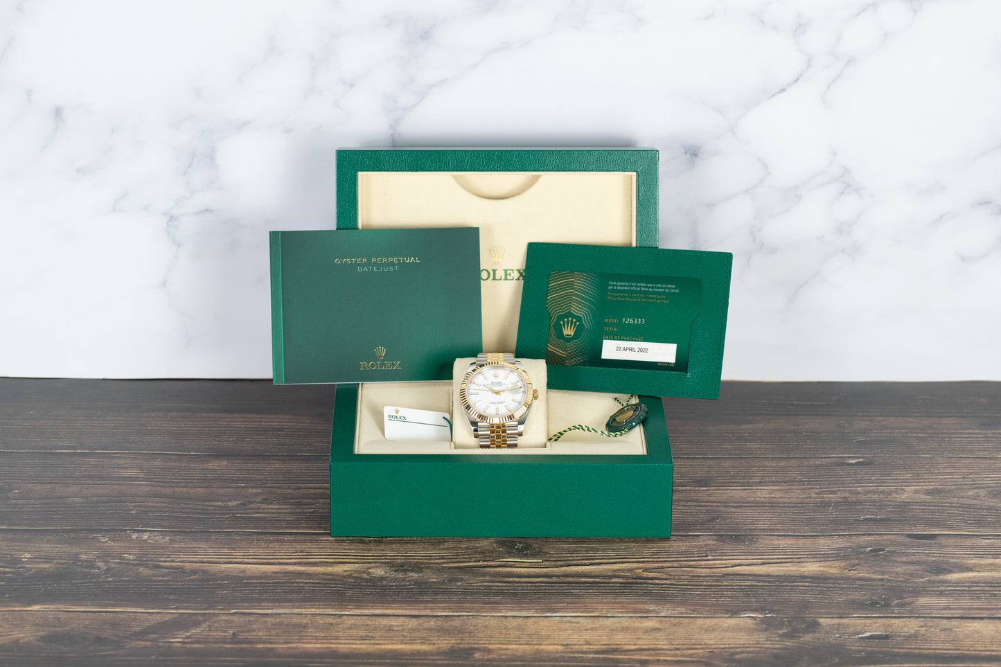Rolex 126333 Datejust 41 18k/SS White Dial