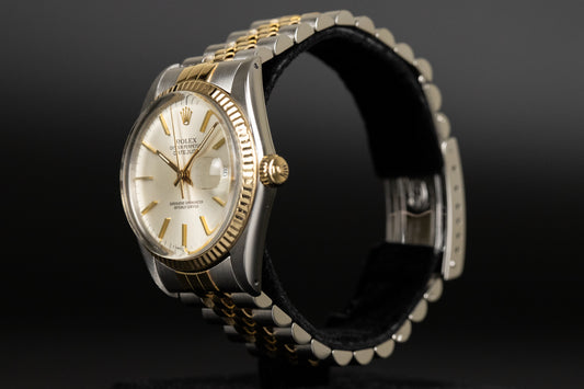 Rolex 16013 Datejust 36 SS/18k Silver Dial