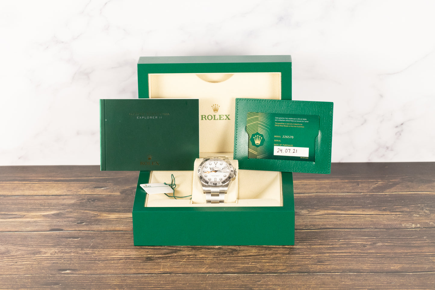 Rolex 226570 Explorer II White Dial