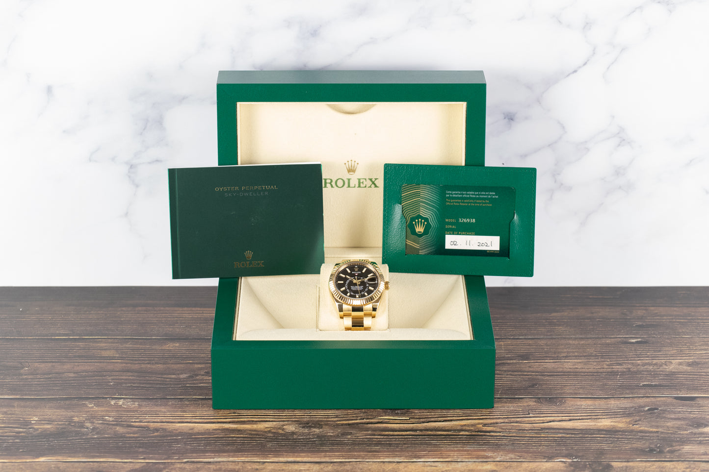 Rolex 326938 Sky-Dweller Black Dial
