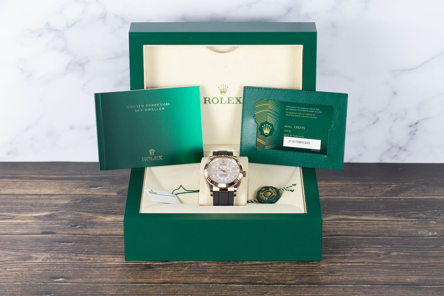 Rolex 336935 Sky-Dweller Oysterflex White Dial