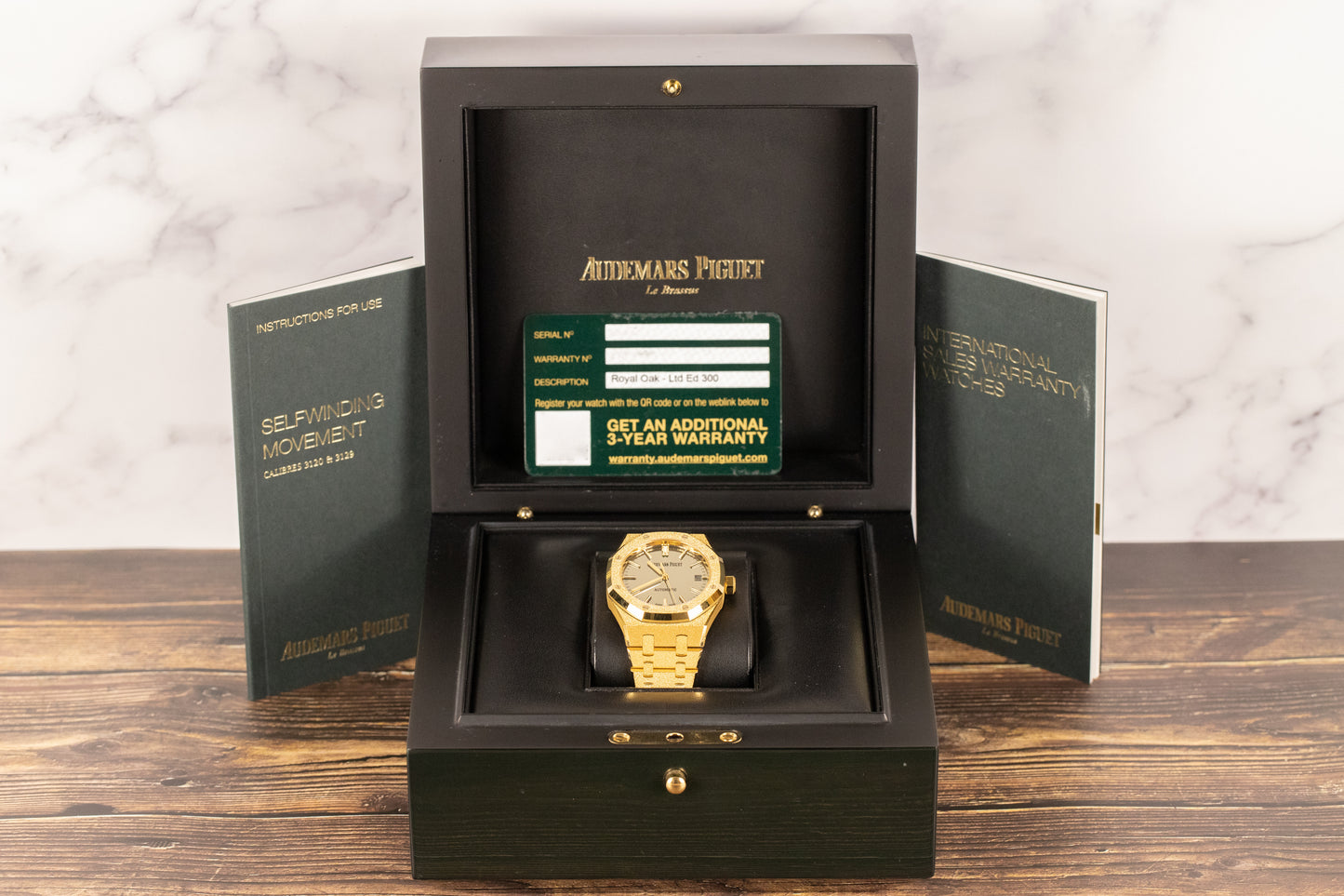 Audemars Piguet 15454BA Royal Oak 37mm Frosted Yellow Gold Mirror Dial Limited Edition of 300