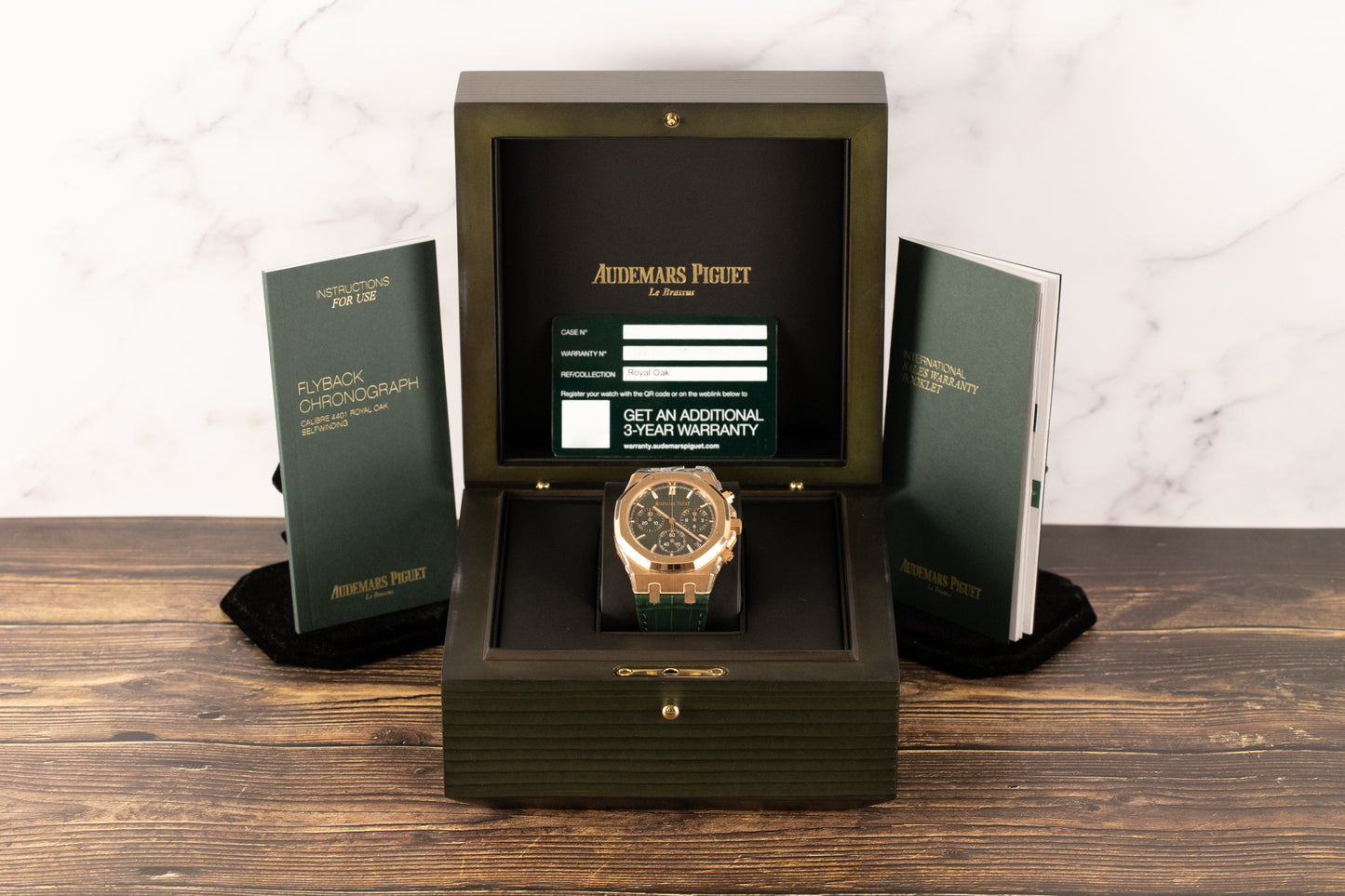 Audemars Piguet 26240OR Royal Oak Chronograph Flyback Green Dial