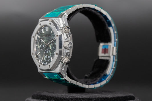 Audemars Piguet 26240ST Royal Oak Chronograph Flyback Green Dial 50th Anniversary