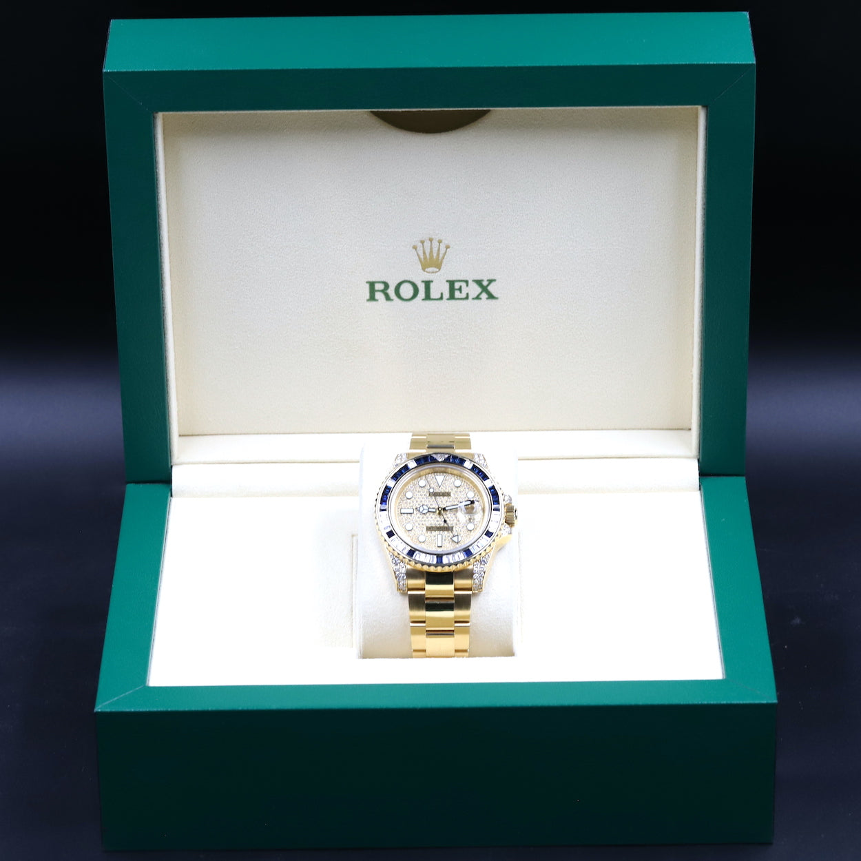 Rolex<br>116758SA GMT Master II Pave Diamond Dial
