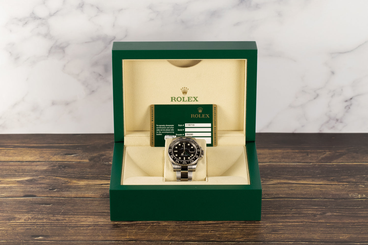 Rolex 116710LN GMT Master II Black Dial