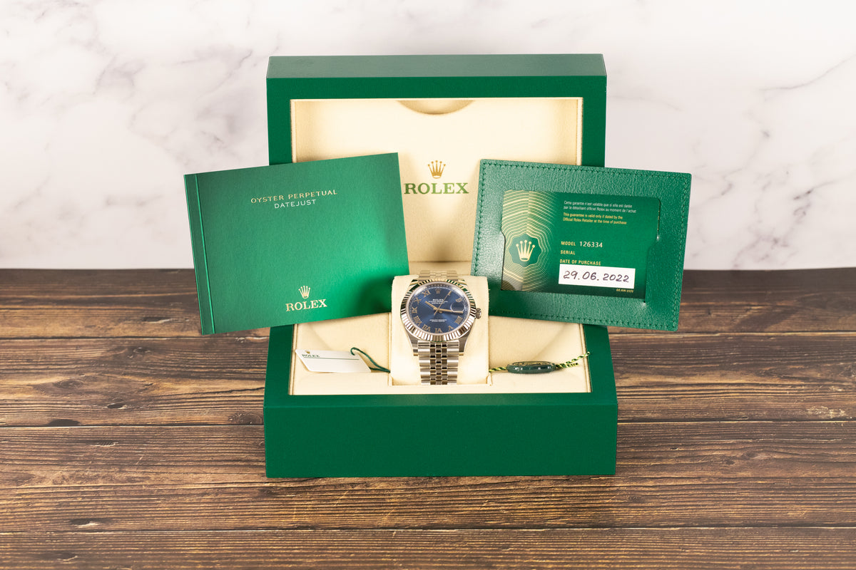 Rolex<br>126334 Datejust 41 Azzurro Blue Dial