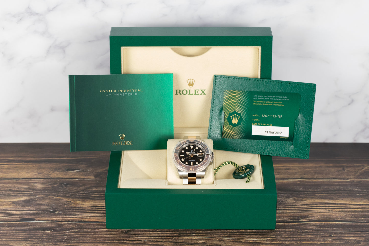 Rolex 126711CHNR GMT Master II SS/18k 'Root Beer'