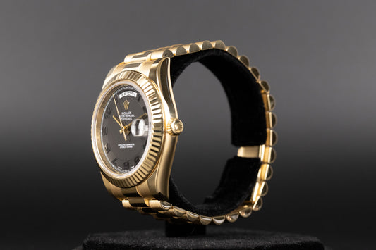 Rolex<br>218238 DayDate II Black Concentric Dial