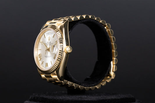 Rolex 228238 DayDate 40 Silver Roman Numeral Dial