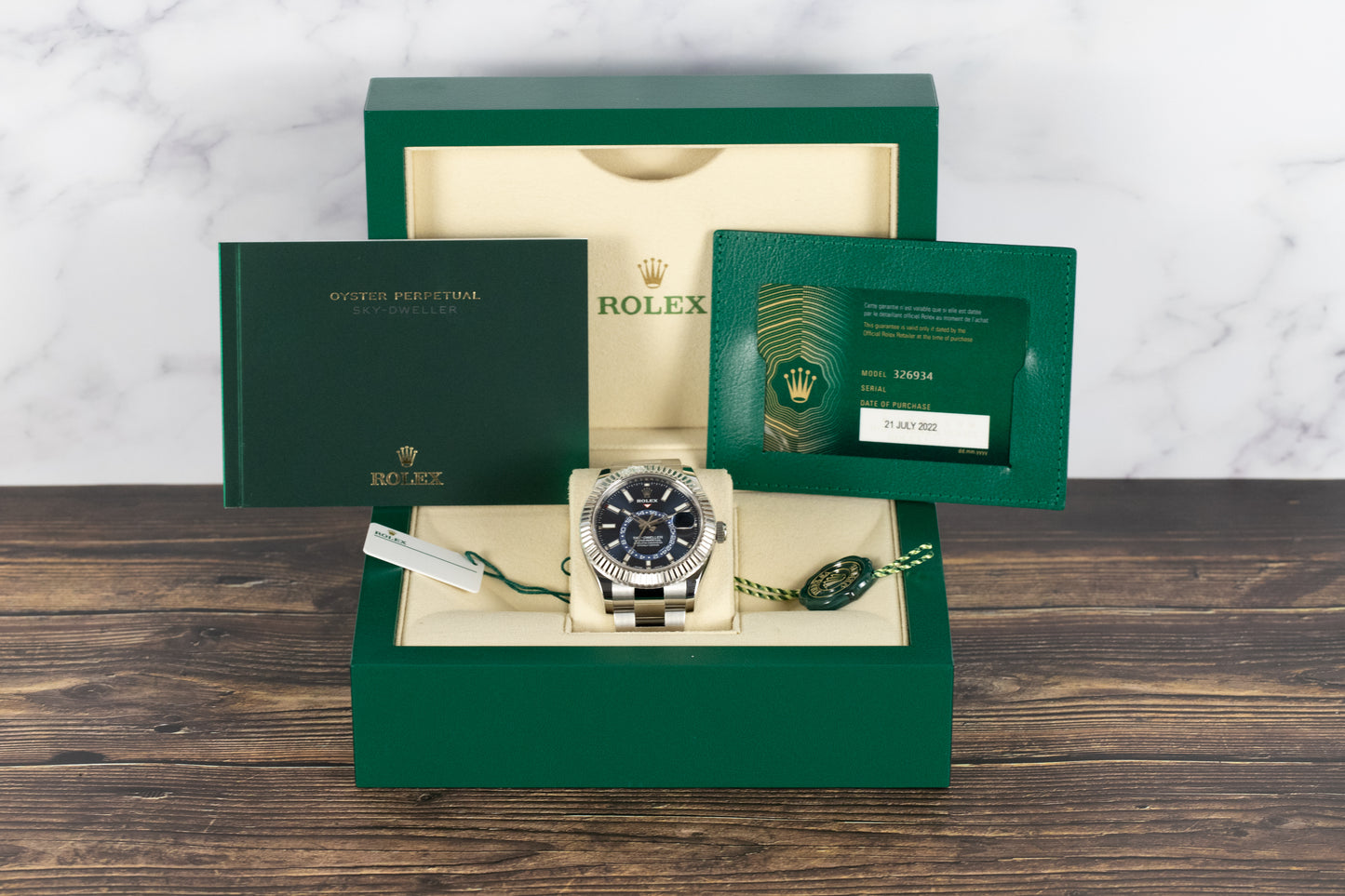 Rolex 326934 Sky-Dweller Blue Dial