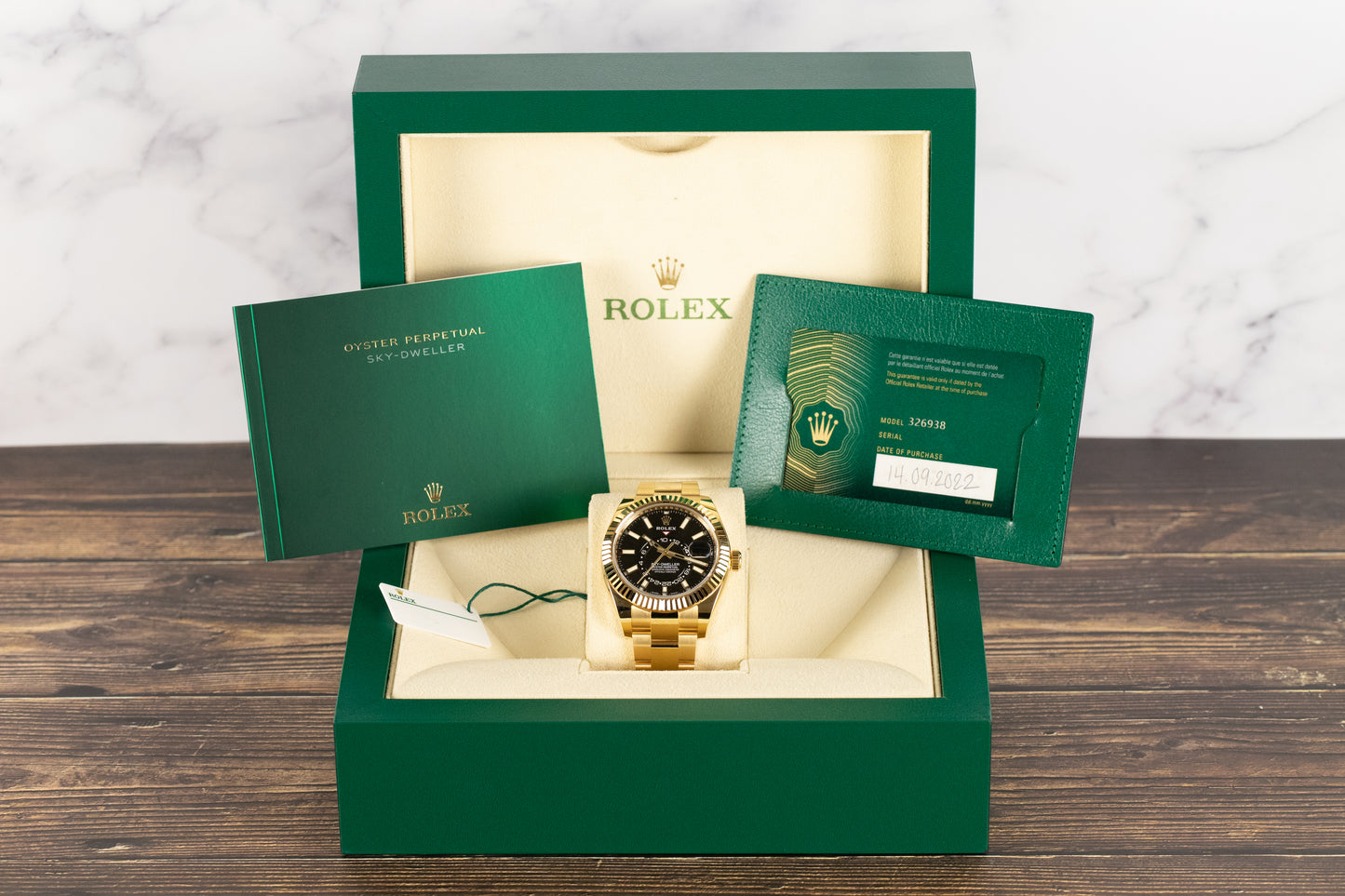 Rolex<br>326938 Sky-Dweller Black Dial