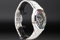 Audemars Piguet 15412BC Royal Oak Frosted Gold Double Balance Wheel Openworked Factory Baguette Rainbow Bezel