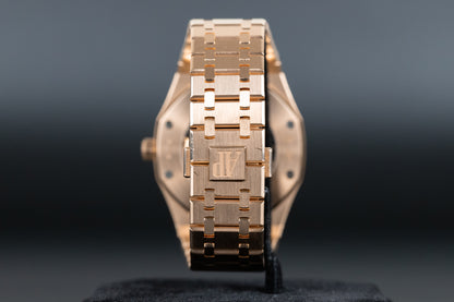 Audemars Piguet 15412OR Royal Oak Double Balance Wheel Openworked Factory Baguette Bezel