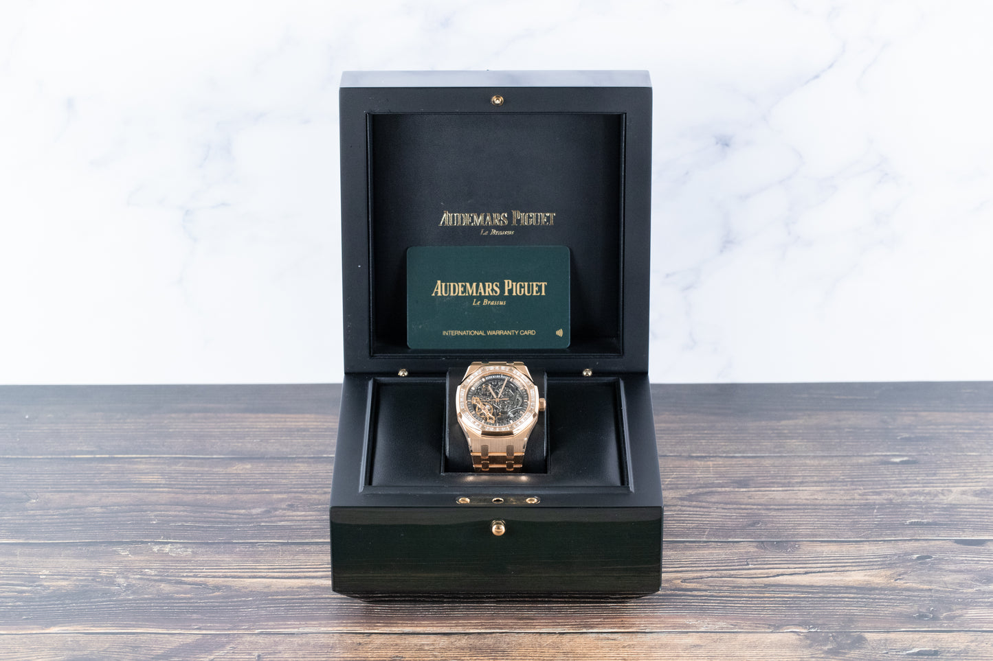 Audemars Piguet 15412OR Royal Oak Double Balance Wheel Openworked Factory Baguette Bezel