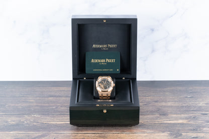 Audemars Piguet 15412OR Royal Oak Double Balance Wheel Openworked Factory Baguette Bezel
