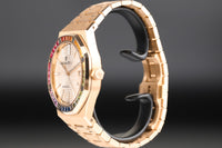 Audemars Piguet 15413OR Royal Oak Pave Dial Rainbow Bezel 1 of 10