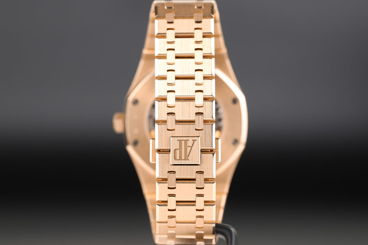 Audemars Piguet 15413OR Royal Oak Pave Dial Rainbow Bezel 1 of 10