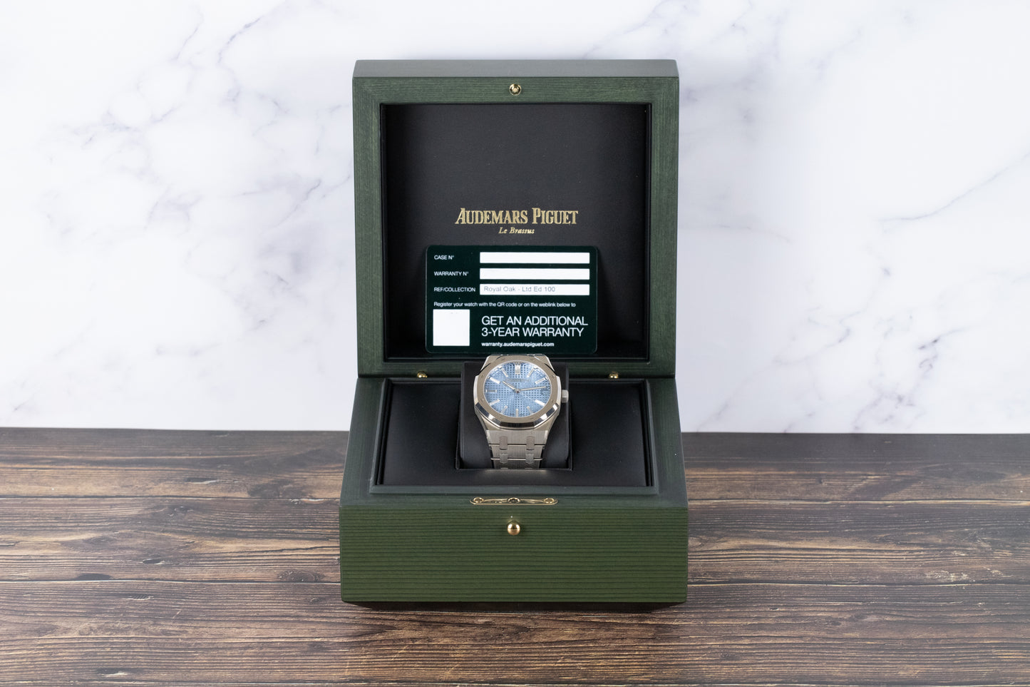 Audemars Piguet 15510BC Royal Oak Ice Blue Diamond Dial Limited Edition of 100