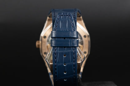 Audemars Piguet 15510OR Royal Oak Blue Dial Blue Strap