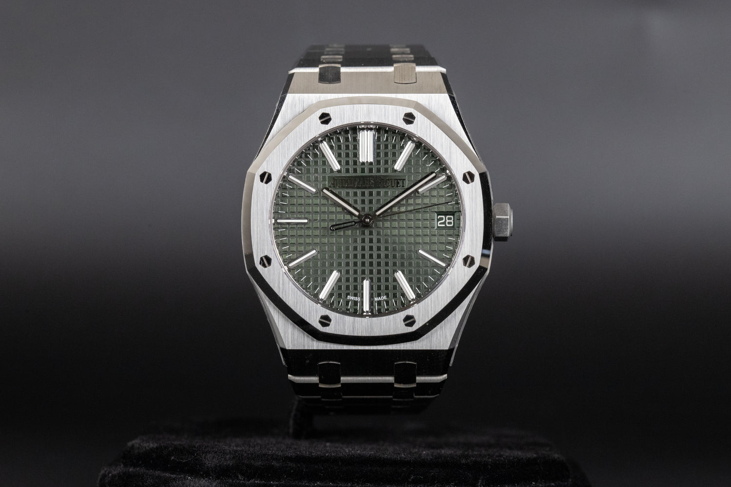 Audemars Piguet 15510ST Royal Oak Green Dial 50th Anniversary