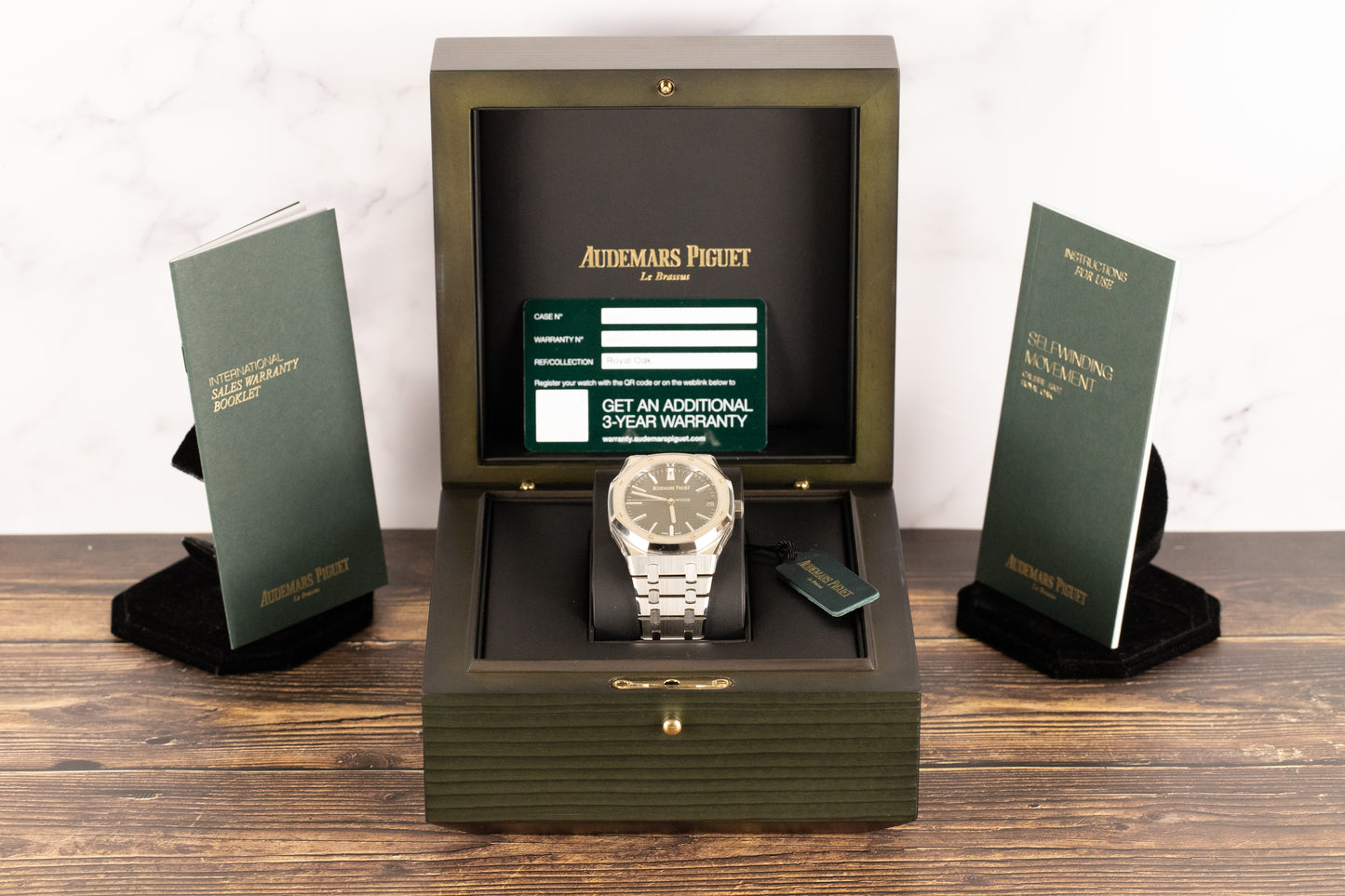 Audemars Piguet 15510ST Royal Oak Green Dial 50th Anniversary
