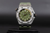 Audemars Piguet<br>15720ST Royal Oak Offshore Diver Green Dial