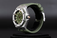 Audemars Piguet<br>15720ST Royal Oak Offshore Diver Green Dial