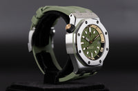 Audemars Piguet<br>15720ST Royal Oak Offshore Diver Green Dial