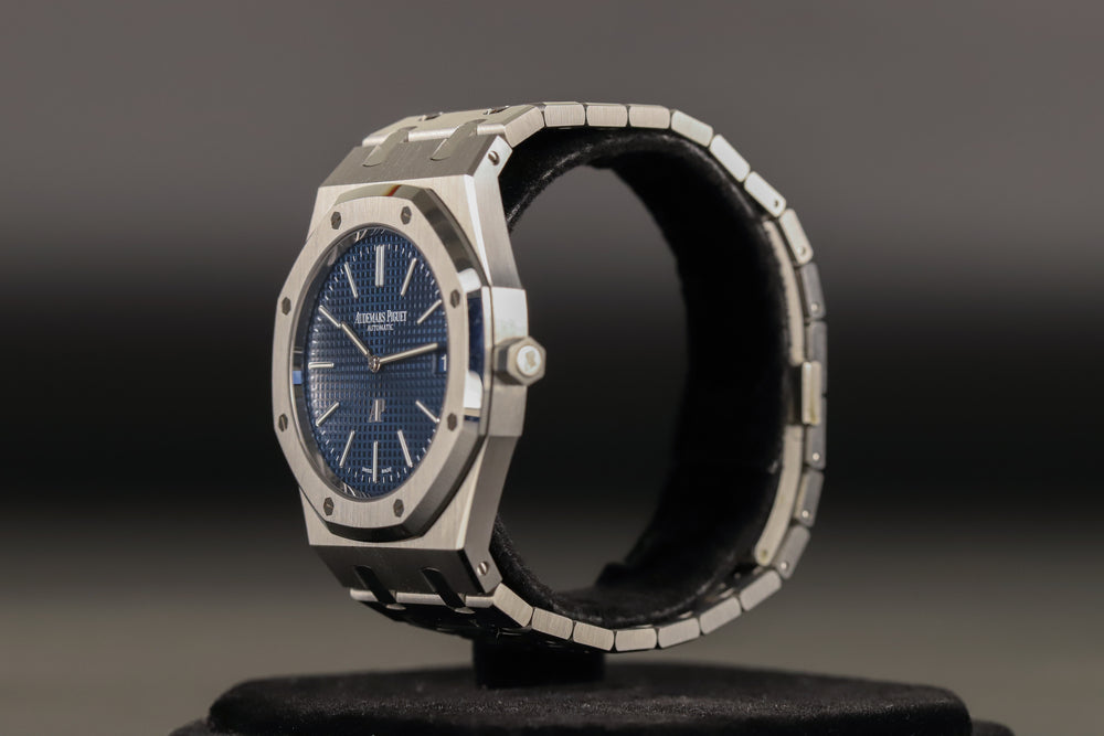 Audemars Piguet<br>16202ST Royal Oak Jumbo Blue Dial
