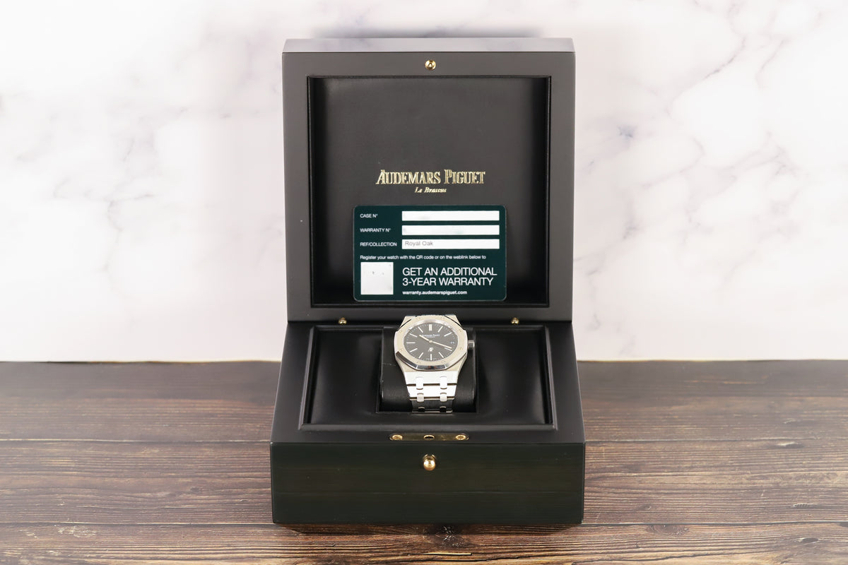 Audemars Piguet<br>16202ST Royal Oak Jumbo Blue Dial