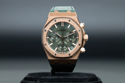 Audemars Piguet 26240OR Royal Oak Chronograph Flyback Green Dial "50th Anniversary"