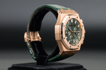 Audemars Piguet 26240OR Royal Oak Chronograph Flyback Green Dial "50th Anniversary"
