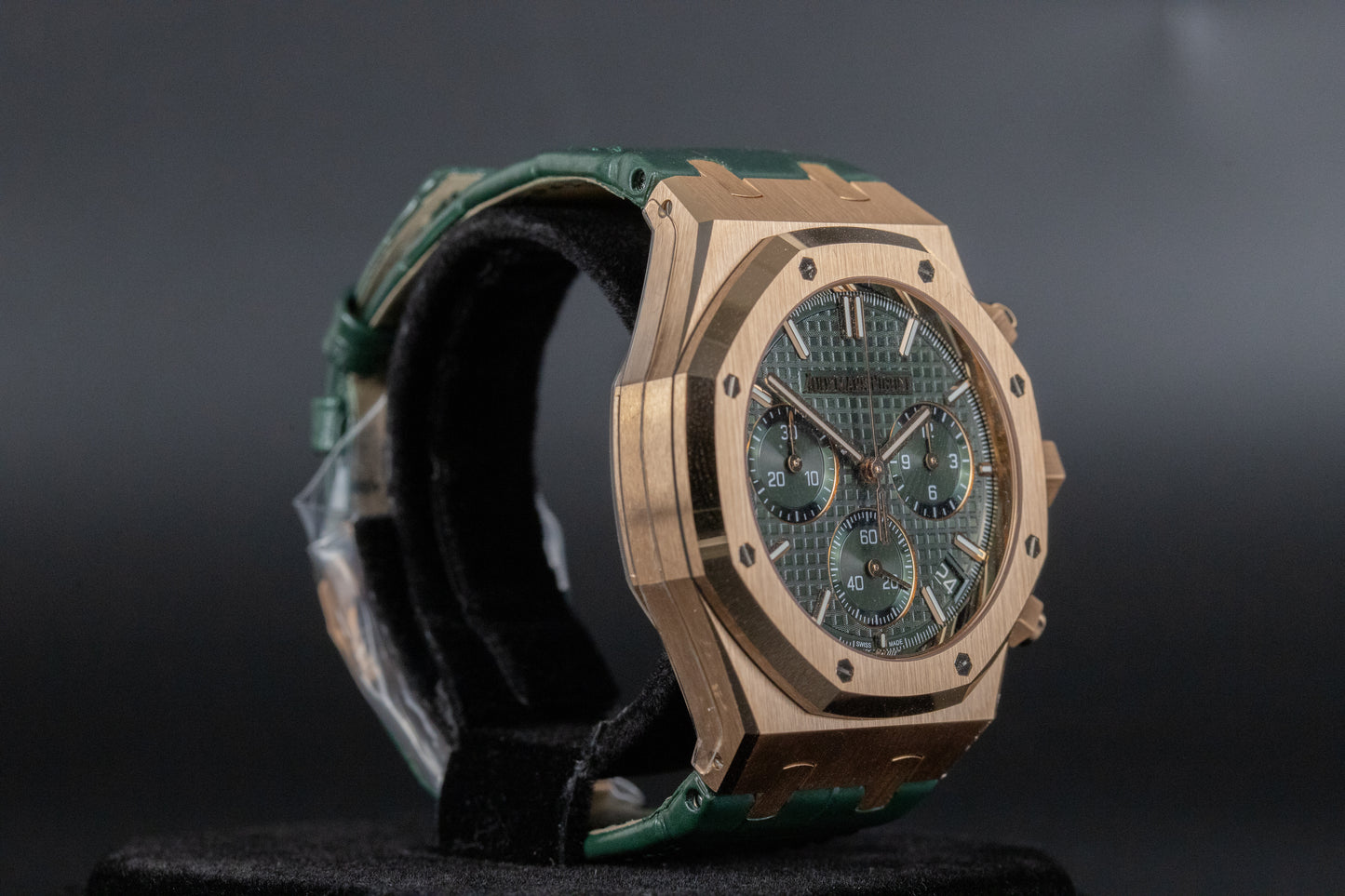 Audemars Piguet 26240OR Royal Oak Chronograph Flyback Green Dial Green Strap