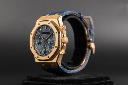 Audemars Piguet 26240OR Royal Oak Chronograph Flyback Blue Dial "50th Anniversary"