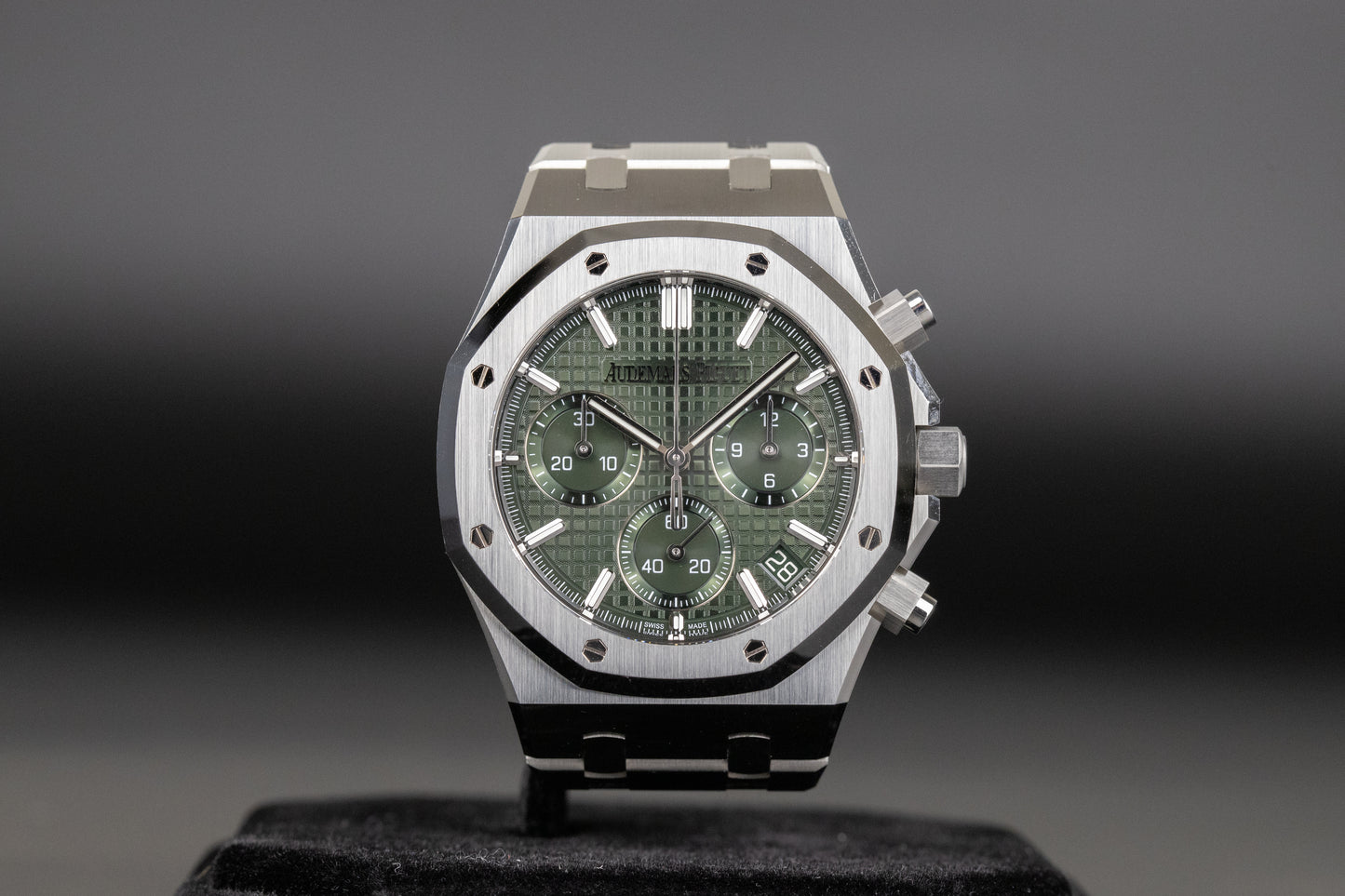 Audemars Piguet 26240ST Royal Oak Chronograph Flyback Green Dial "50th Anniversary"
