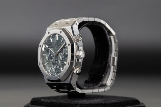 Audemars Piguet 26240ST Royal Oak Chronograph Flyback Green Dial "50th Anniversary"