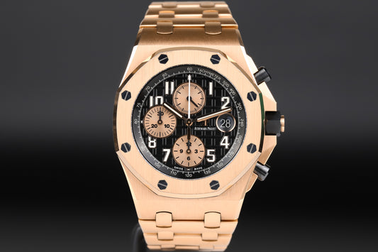 Audemars Piguet 26470OR Royal Oak Offshore 'Brick' Black Dial
