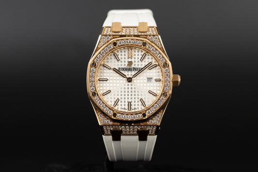 Audemars Piguet 67652OR Lady Royal Oak White Dial