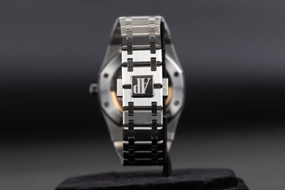 Audemars Piguet 15202IP Royal Oak Jumbo Platinum Titanium Smoked Blue Dial Limited to 250