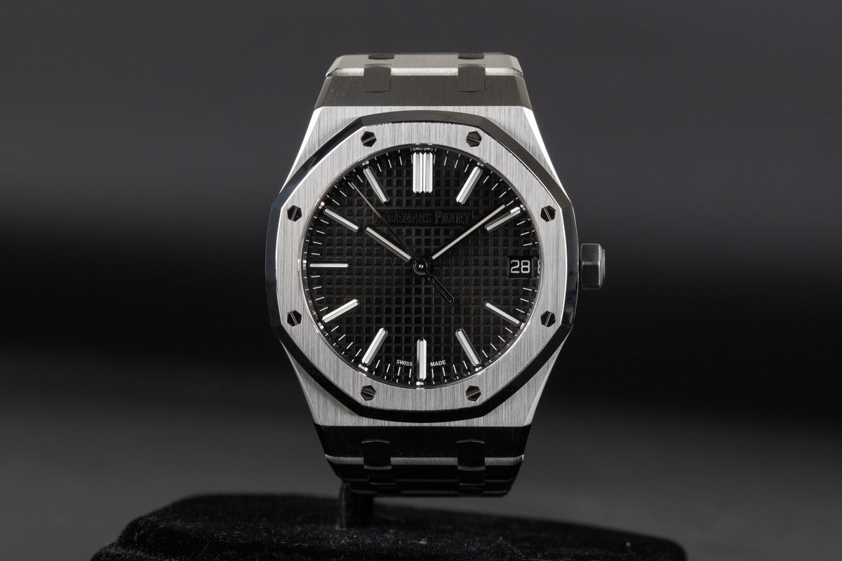 Audemars Piguet<br>15510ST Royal Oak Black Dial 50th Anniversary