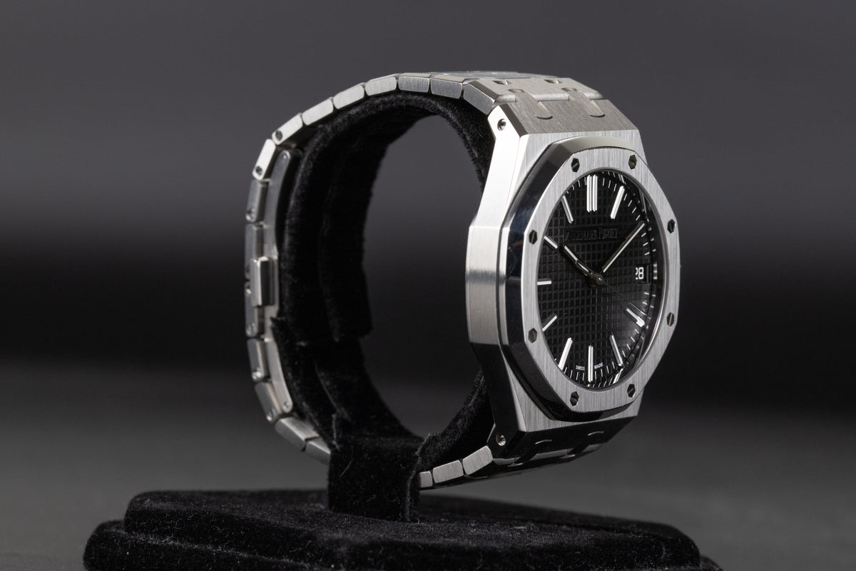 Audemars Piguet<br>15510ST Royal Oak Black Dial 50th Anniversary