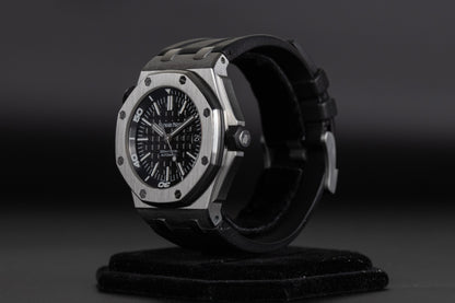 Audemars Piguet 15703ST Royal Oak Offshore Diver Black DIal