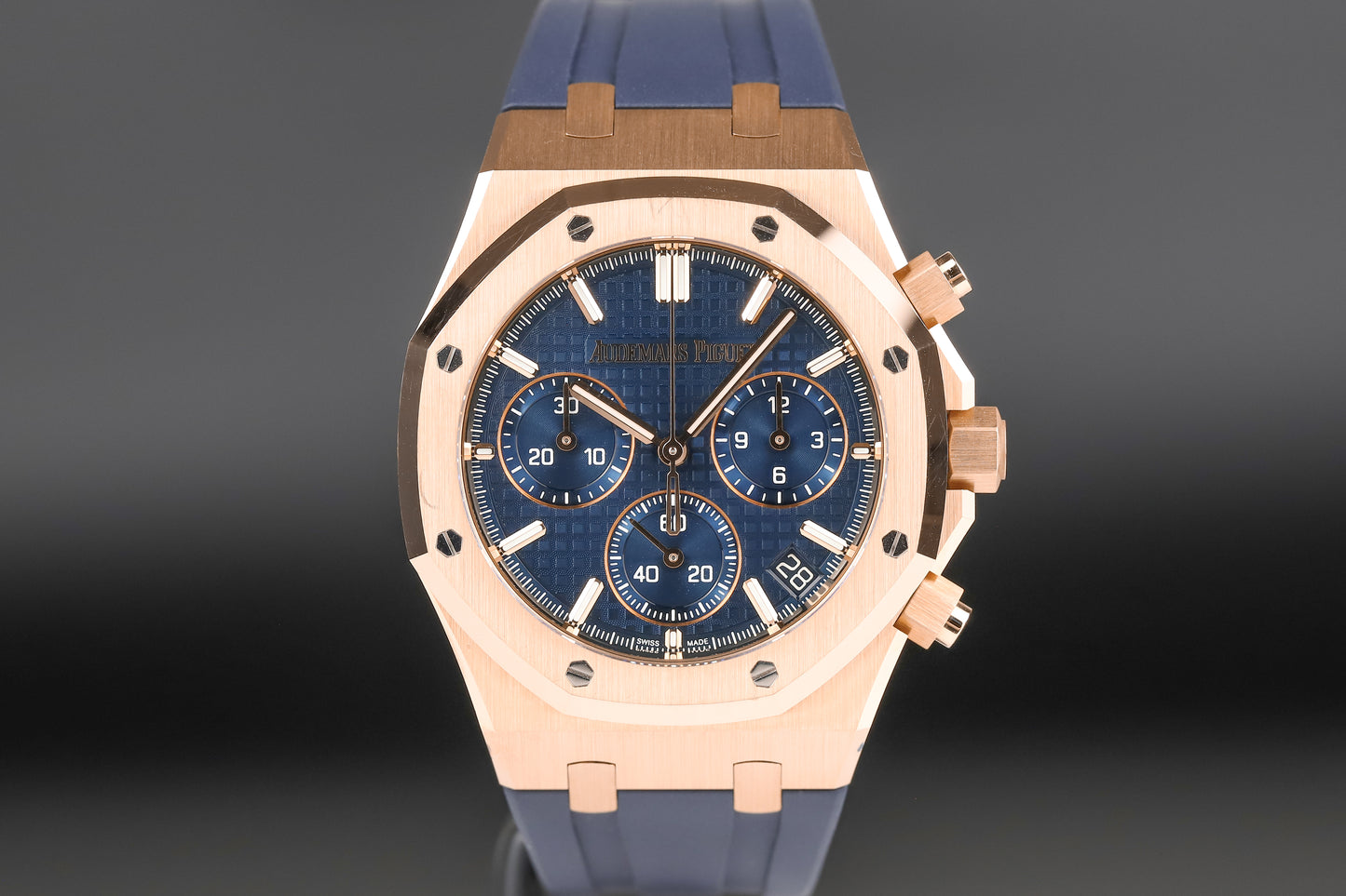 Audemars Piguet 26240OR Royal Oak Chronograph Flyback Blue Dial "50th Anniversary"