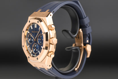 Audemars Piguet 26240OR Royal Oak Chronograph Flyback Blue Dial "50th Anniversary"