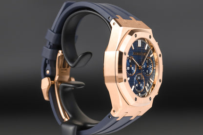 Audemars Piguet 26240OR Royal Oak Chronograph Flyback Blue Dial "50th Anniversary"