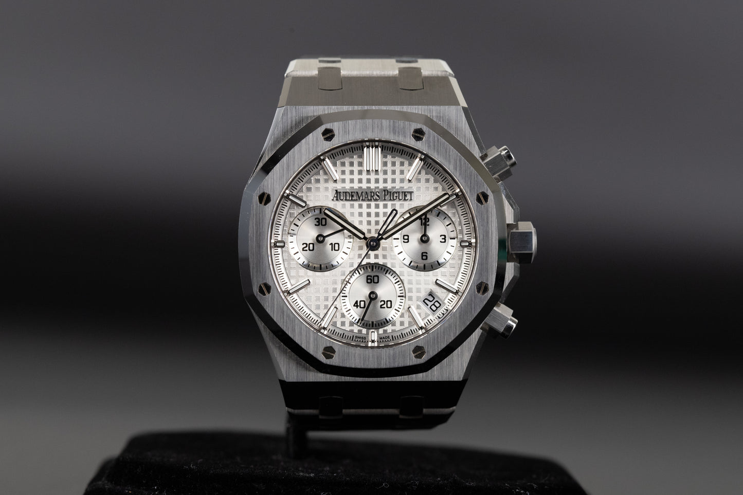 Audemars Piguet 26240ST Royal Oak Chronograph Flyback White Dial 50th Anniversary